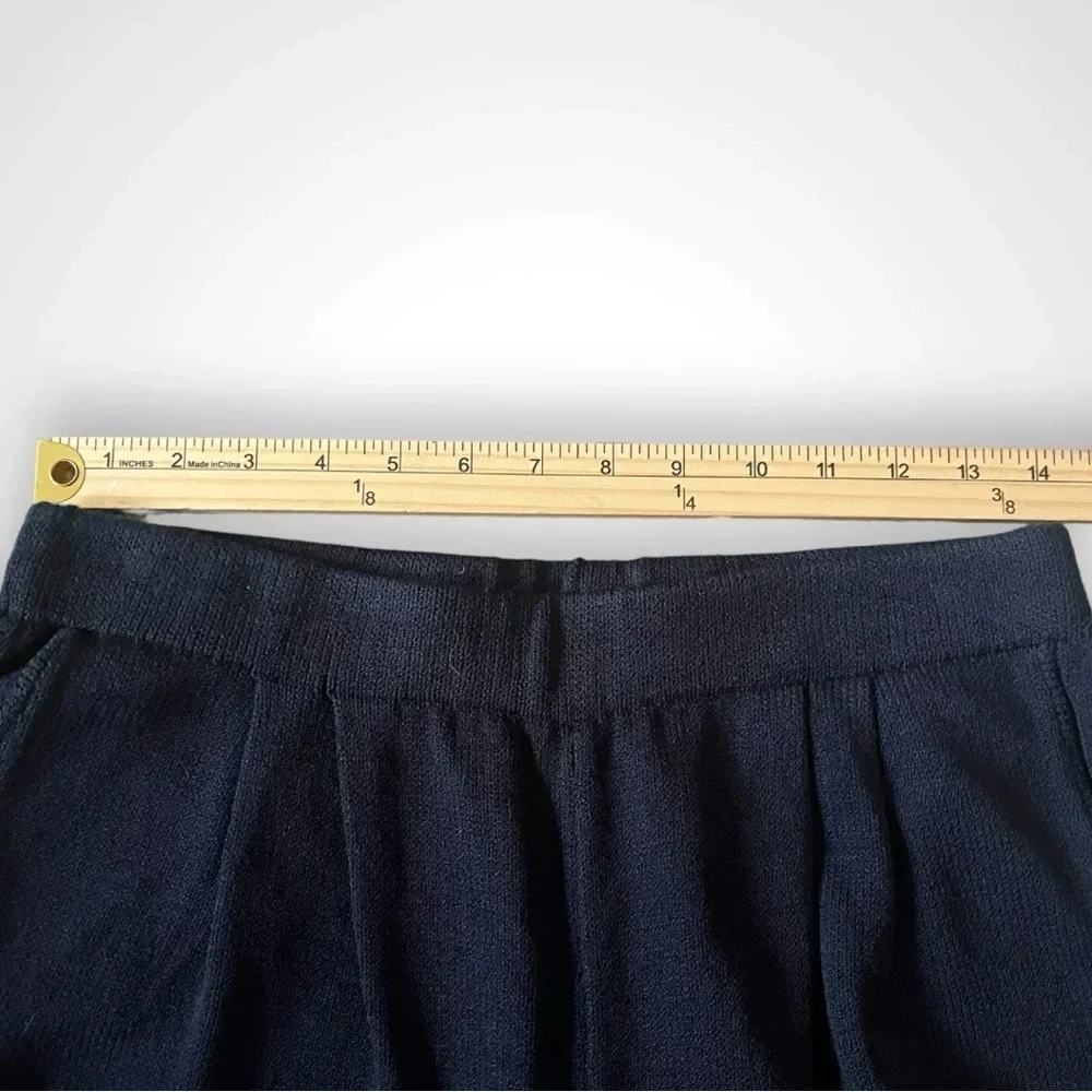 ST. JOHN COLLECTION BY MARIE GRAY Women's Navy Knit Wide Leg Pants Size 14 | EUC - Picture 8 of 10